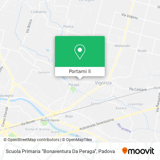 Mappa Scuola Primaria “Bonaventura Da Peraga”