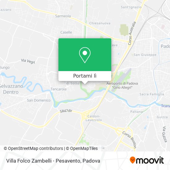 Mappa Villa Folco Zambelli - Pesavento