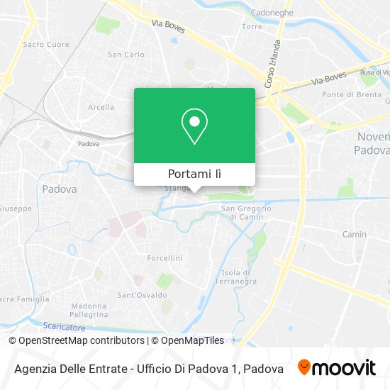 Mappa Agenzia Delle Entrate - Ufficio Di Padova 1