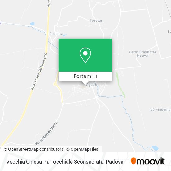 Mappa Vecchia Chiesa Parrocchiale Sconsacrata