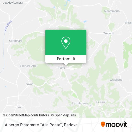 Mappa Albergo Ristorante ""Alla Posta""