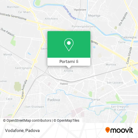 Mappa Vodafone