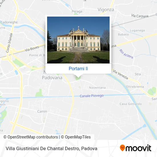 Mappa Villa Giustiniani De Chantal Destro