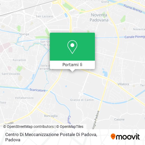 Mappa Centro Di Meccanizzazione Postale Di Padova