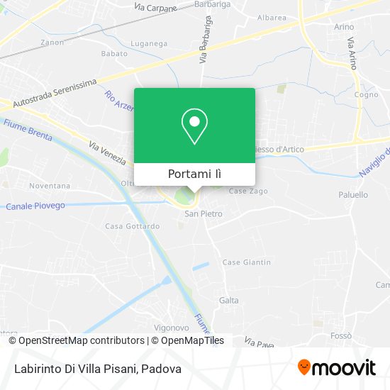 Mappa Labirinto Di Villa Pisani