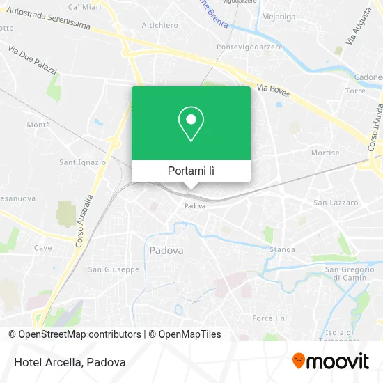 Mappa Hotel Arcella