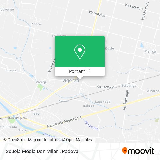 Mappa Scuola Media Don Milani