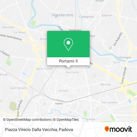 Mappa Piazza Vinicio Dalla Vecchia
