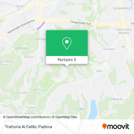 Mappa Trattoria Ai Celibi