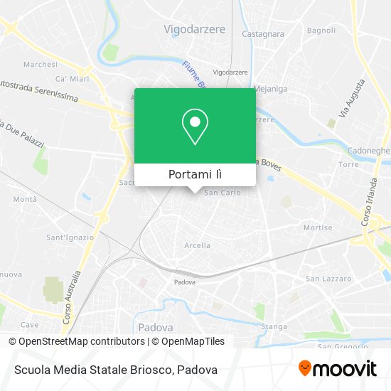 Mappa Scuola Media Statale Briosco