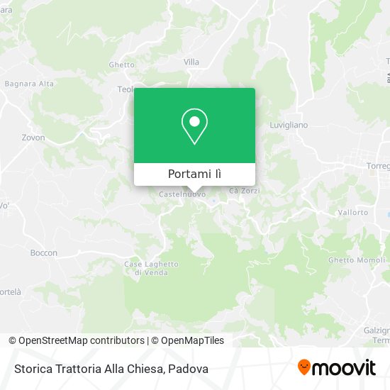 Mappa Storica Trattoria Alla Chiesa
