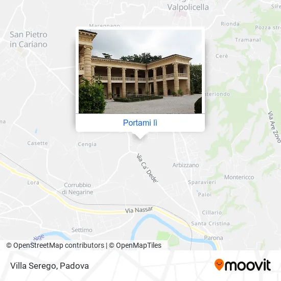 Mappa Villa Serego