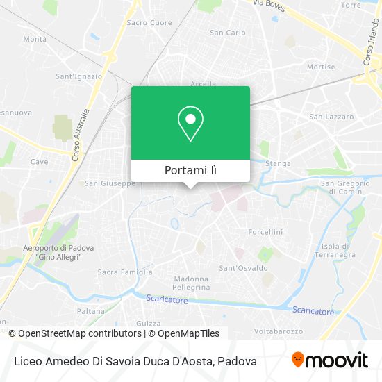Mappa Liceo Amedeo Di Savoia Duca D'Aosta