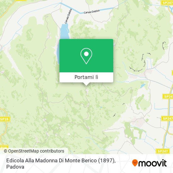 Mappa Edicola Alla Madonna Di Monte Berico (1897)