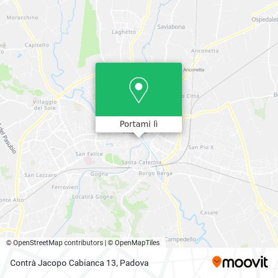 Mappa Contrà Jacopo Cabianca  13