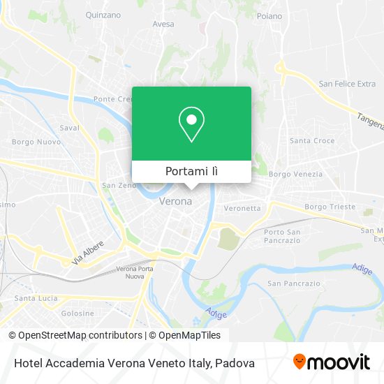 Mappa Hotel Accademia Verona Veneto Italy