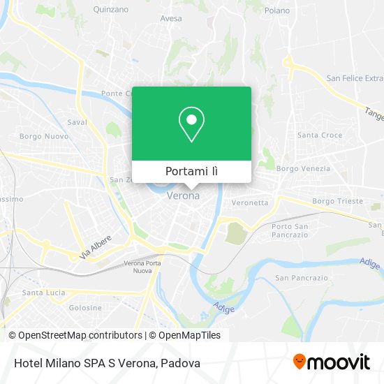 Mappa Hotel Milano SPA S Verona