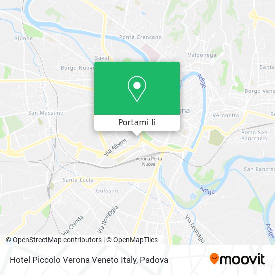 Mappa Hotel Piccolo Verona Veneto Italy