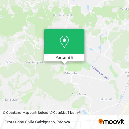 Mappa Protezione Civile Galzignano