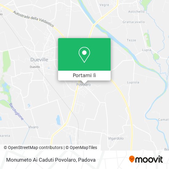 Mappa Monumeto Ai Caduti Povolaro