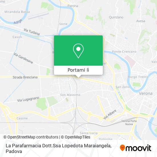 Mappa La Parafarmacia Dott.Ssa Lopedota Maraiangela