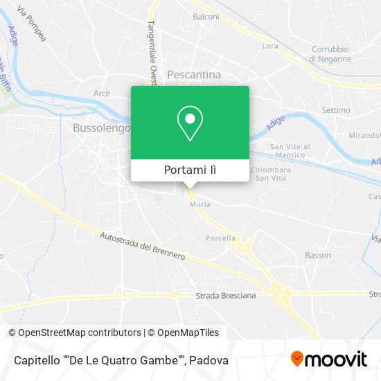 Mappa Capitello ""De Le Quatro Gambe""