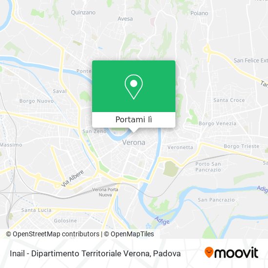 Mappa Inail - Dipartimento Territoriale Verona