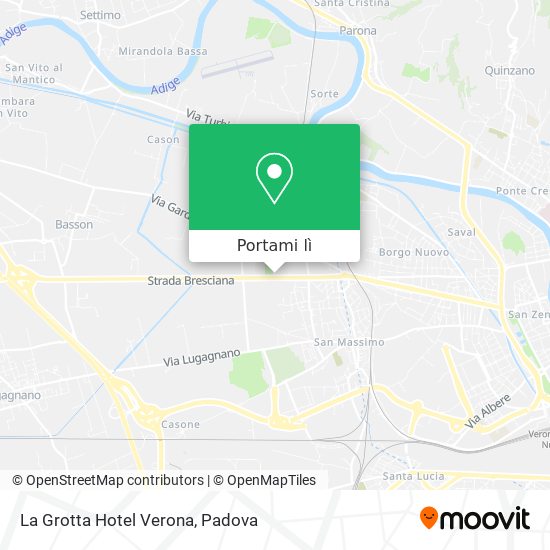 Mappa La Grotta Hotel Verona