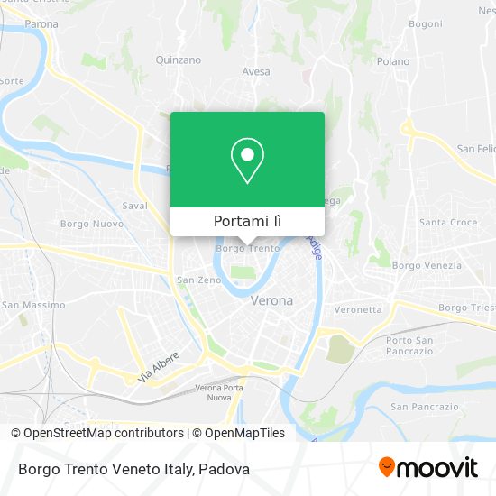 Mappa Borgo Trento Veneto Italy