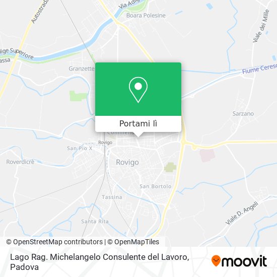 Mappa Lago Rag. Michelangelo Consulente del Lavoro
