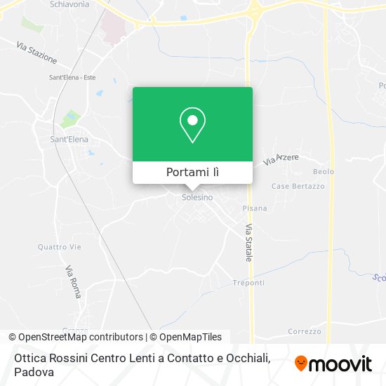 Mappa Ottica Rossini Centro Lenti a Contatto e Occhiali