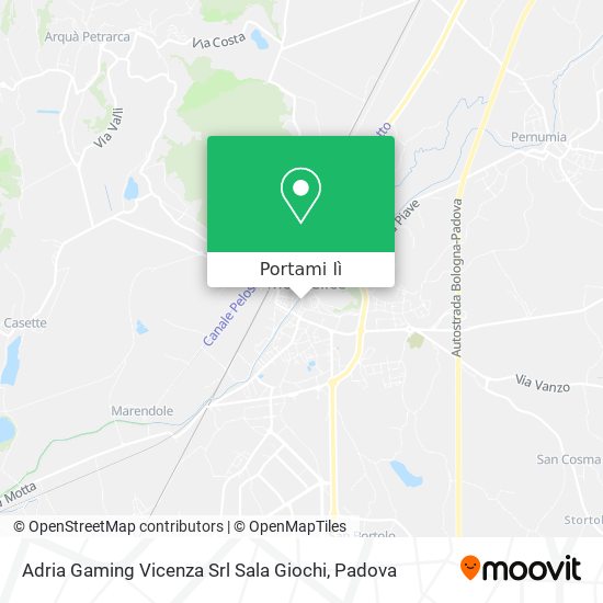 Mappa Adria Gaming Vicenza Srl Sala Giochi