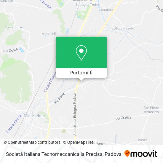 Mappa Società Italiana Tecnomeccanica la Precisa