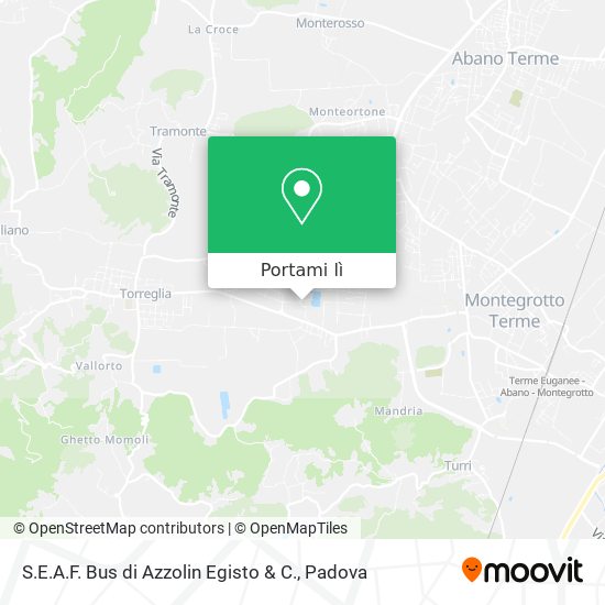 Mappa S.E.A.F. Bus di Azzolin Egisto & C.