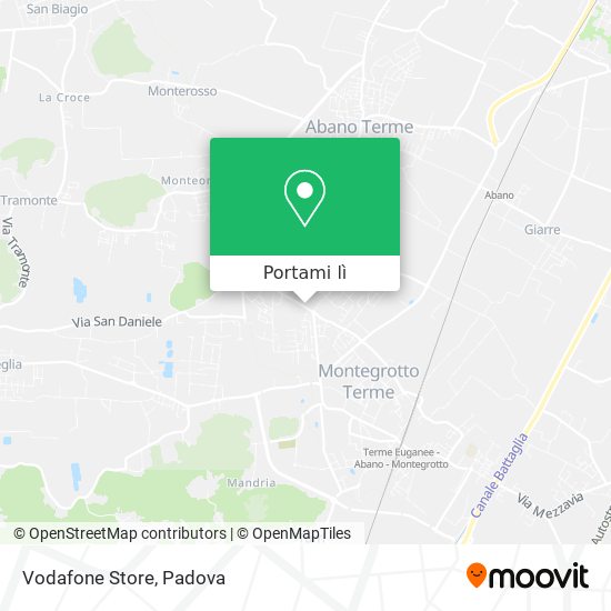 Mappa Vodafone Store