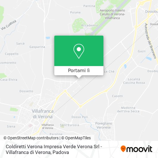 Mappa Coldiretti Verona Impresa Verde Verona Srl - Villafranca di Verona
