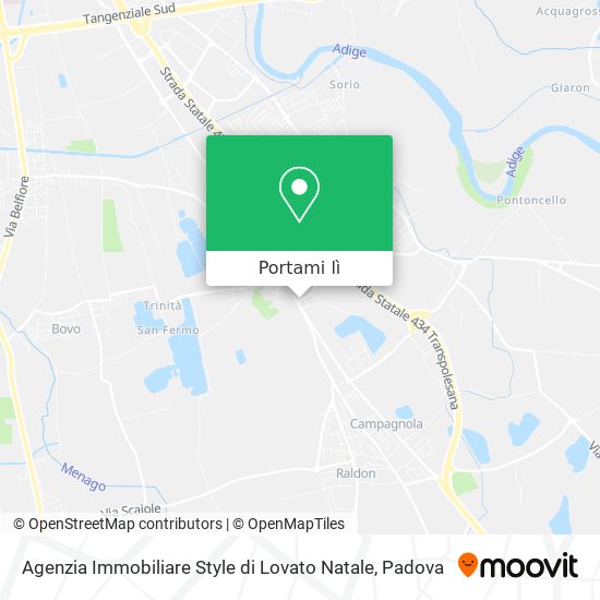 Mappa Agenzia Immobiliare Style di Lovato Natale