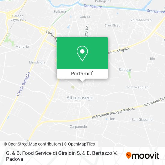 Mappa G. & B. Food Service di Giraldin S. & E. Bertazzo V.