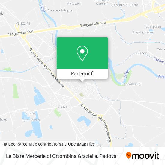 Mappa Le Biare Mercerie di Ortombina Graziella