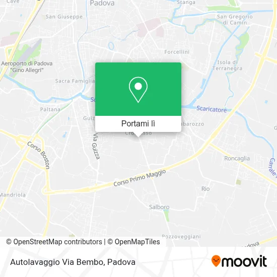 Mappa Autolavaggio Via Bembo