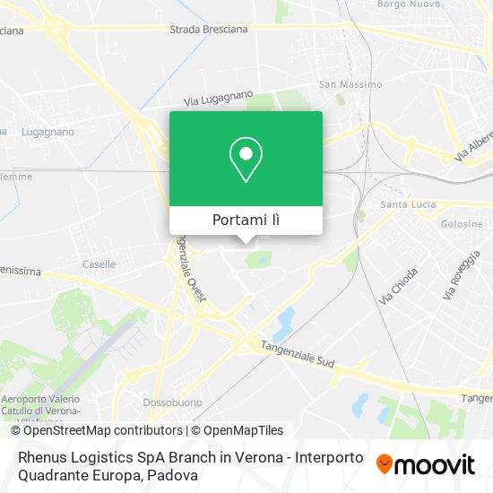 Mappa Rhenus Logistics SpA Branch in Verona - Interporto Quadrante Europa