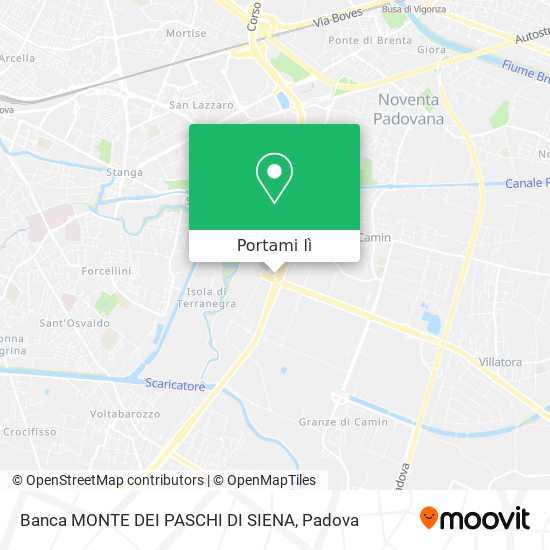 Mappa Banca MONTE DEI PASCHI DI SIENA