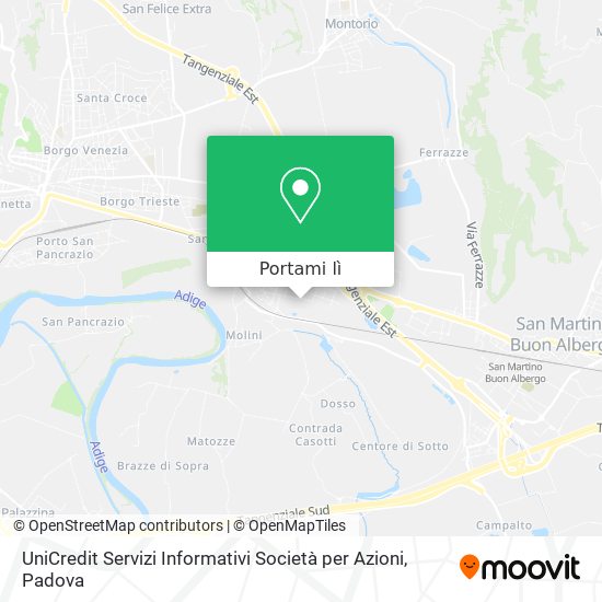 Mappa UniCredit Servizi Informativi Società per Azioni