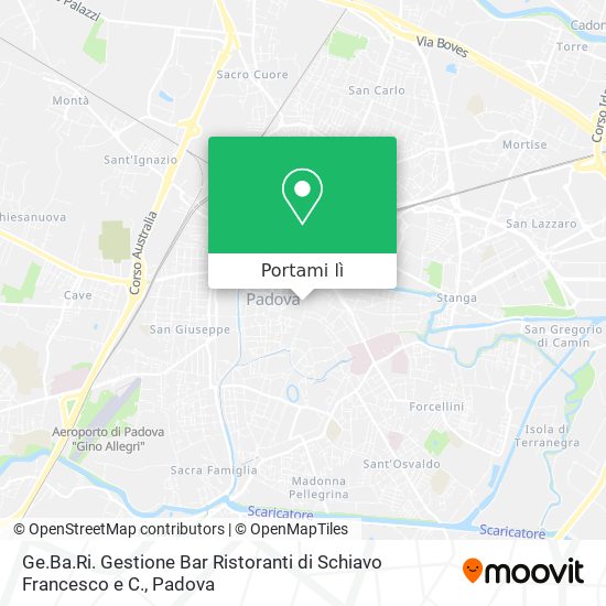 Mappa Ge.Ba.Ri. Gestione Bar Ristoranti di Schiavo Francesco e C.