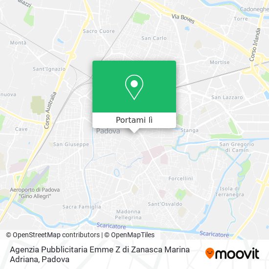 Mappa Agenzia Pubblicitaria Emme Z di Zanasca Marina Adriana