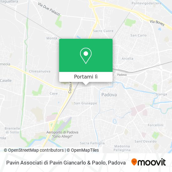Mappa Pavin Associati di Pavin Giancarlo & Paolo