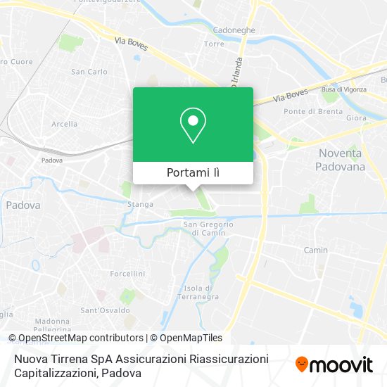 Mappa Nuova Tirrena SpA Assicurazioni Riassicurazioni Capitalizzazioni