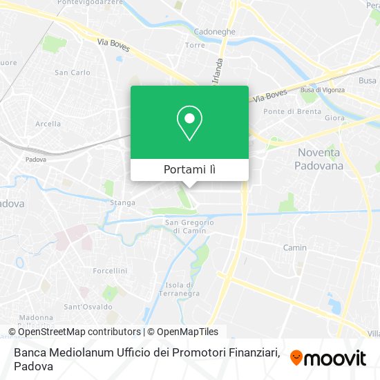 Mappa Banca Mediolanum Ufficio dei Promotori Finanziari