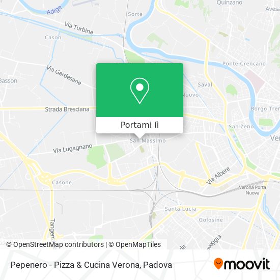 Mappa Pepenero - Pizza & Cucina Verona