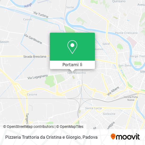 Mappa Pizzeria Trattoria da Cristina e Giorgio